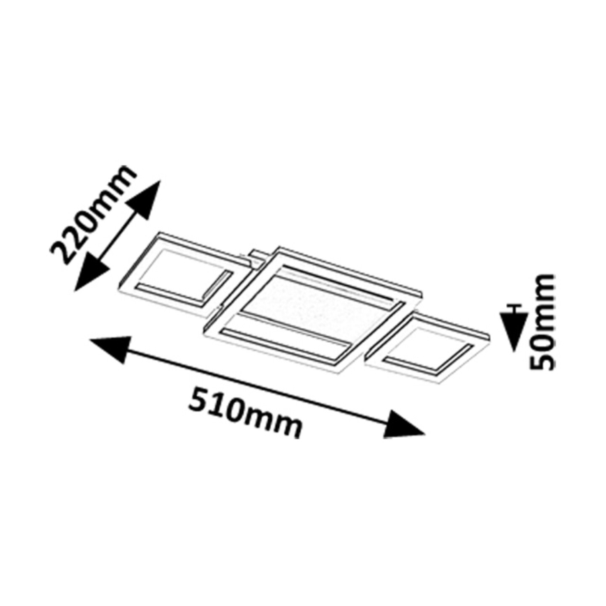 Rabalux - Plafoniera LED LED/24W/230V 4000K