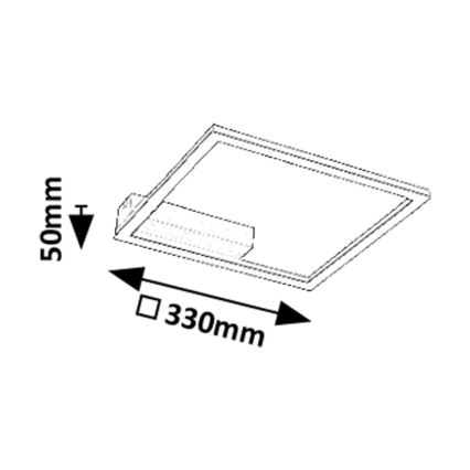 Rabalux - Plafoniera LED LED/24W/230V 3000K