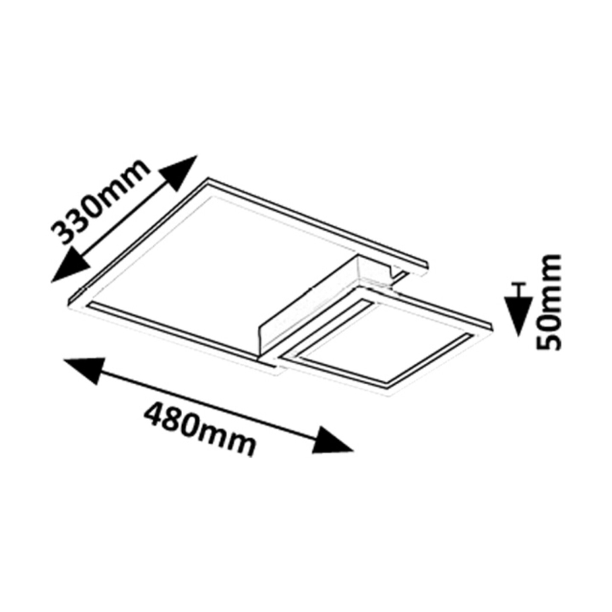 Rabalux - Plafoniera LED LED/24W/230V 3000K