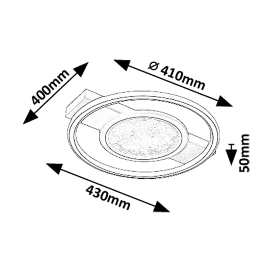 Rabalux - Plafoniera LED LED/50W/230V 3000K