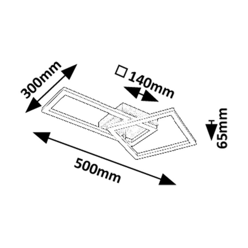Rabalux - Plafoniera LED LED/24W/230V 3000K