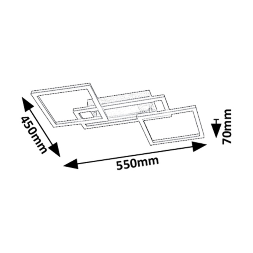 Rabalux - Plafoniera LED dimmerabile LED/40W/230V 3000-6500K + telecomando