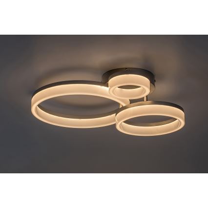 Rabalux - Plafoniera LED LED/24W/230V 3000/4000/6500K cromo opaco