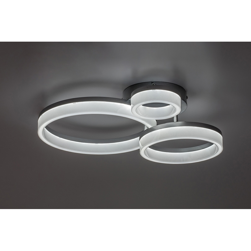 Rabalux - Plafoniera LED LED/24W/230V 3000/4000/6500K cromo opaco