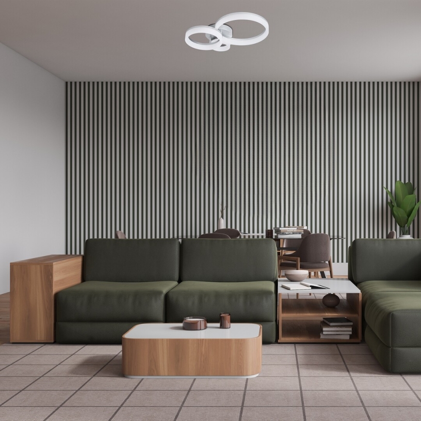 Rabalux - Plafoniera LED/24W/230V 3000/4000/6500K 38x51 cm cromo opaco