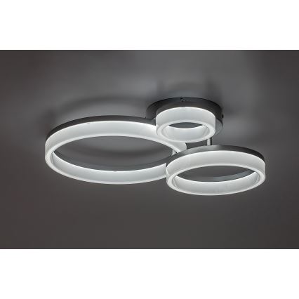 Rabalux - Plafoniera LED/24W/230V 3000/4000/6500K 38x51 cm cromo opaco