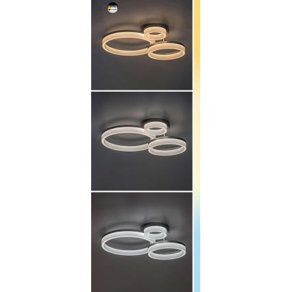 Rabalux - Plafoniera LED/24W/230V 3000/4000/6500K 38x51 cm cromo opaco