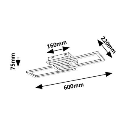 Rabalux - Plafoniera LED dimmerabile LED/30W/230V 3000-6500K + telecomando