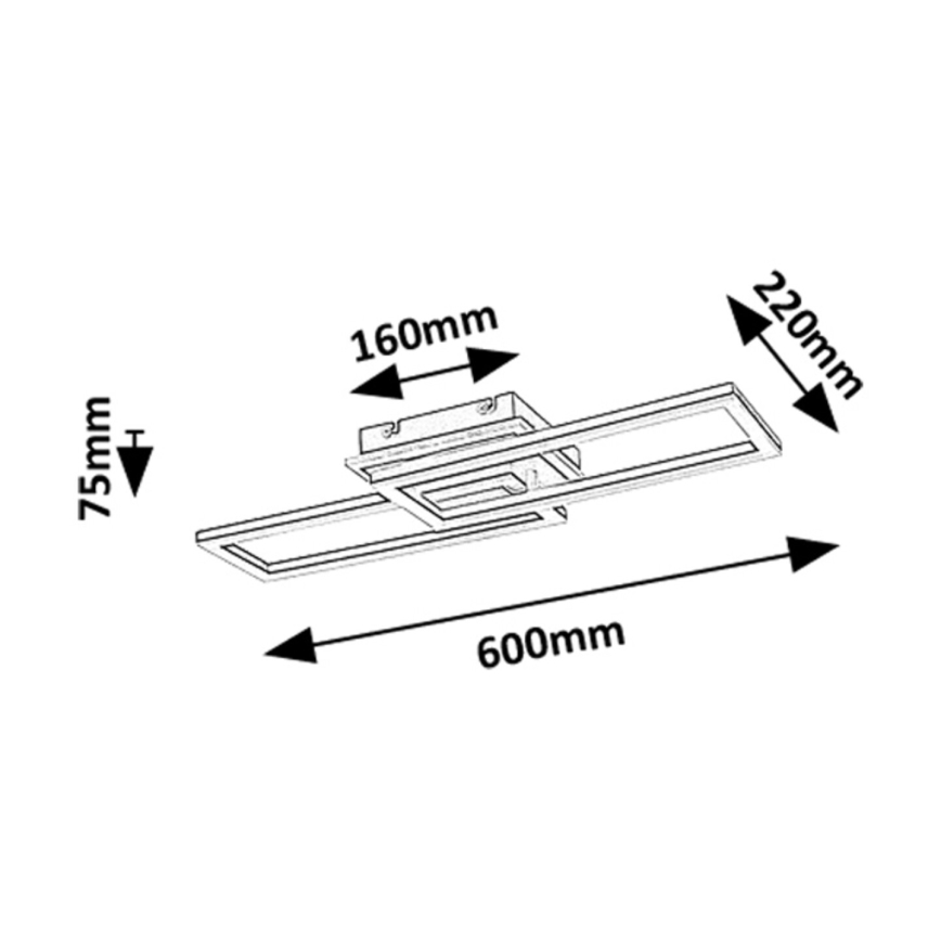 Rabalux - Plafoniera LED dimmerabile LED/30W/230V 3000-6500K + telecomando