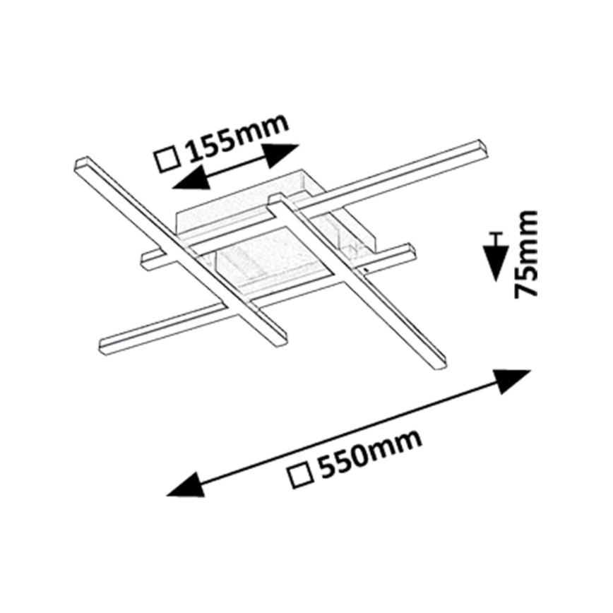 Rabalux - LED Plafoniera LED/24W/230V 4000K 55x55 cm
