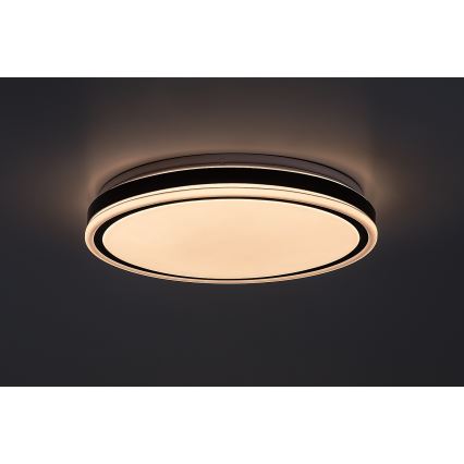 Rabalux - Plafoniera dimmerabile LED/20W/230V 3000-6500K Ø 38,5 cm nera + telecomando