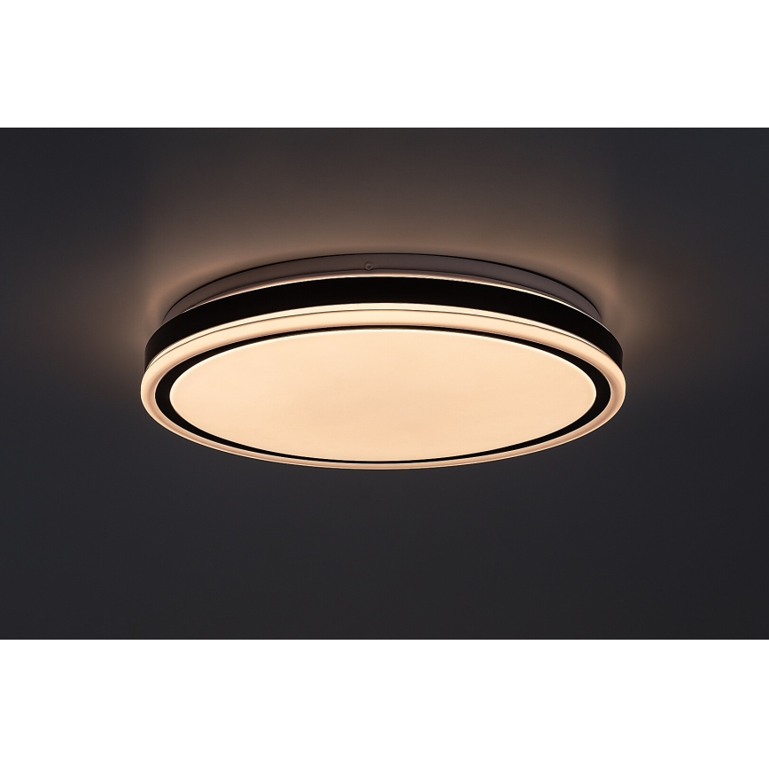 Rabalux - Plafoniera dimmerabile LED/20W/230V 3000-6500K Ø 38,5 cm nera + telecomando