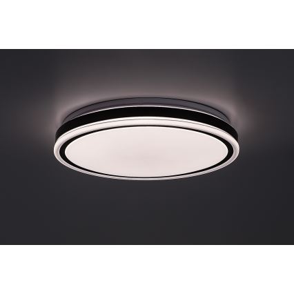 Rabalux - Plafoniera dimmerabile LED/20W/230V 3000-6500K Ø 38,5 cm nera + telecomando