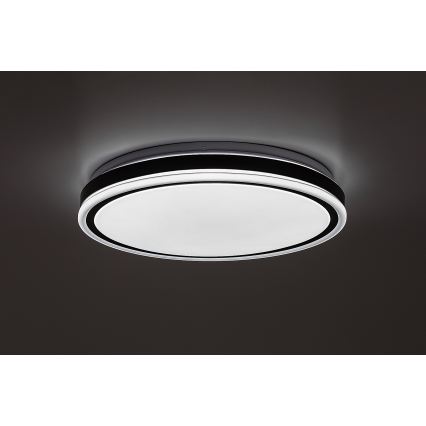 Rabalux - Plafoniera dimmerabile LED/20W/230V 3000-6500K Ø 38,5 cm nera + telecomando