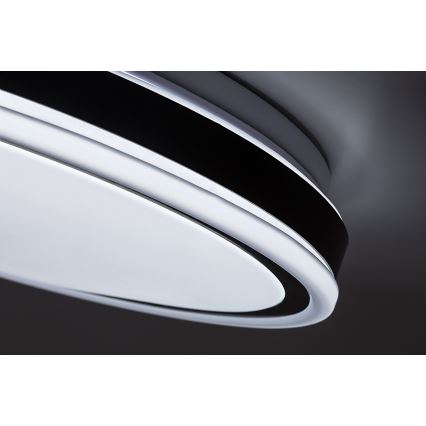 Rabalux - Plafoniera dimmerabile LED/20W/230V 3000-6500K Ø 38,5 cm nera + telecomando