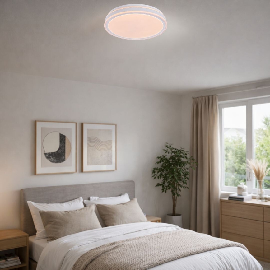 Rabalux - Plafoniera LED dimmerabile 23W/230V 3000-6500K Ø 38,5 cm bianco + telecomando