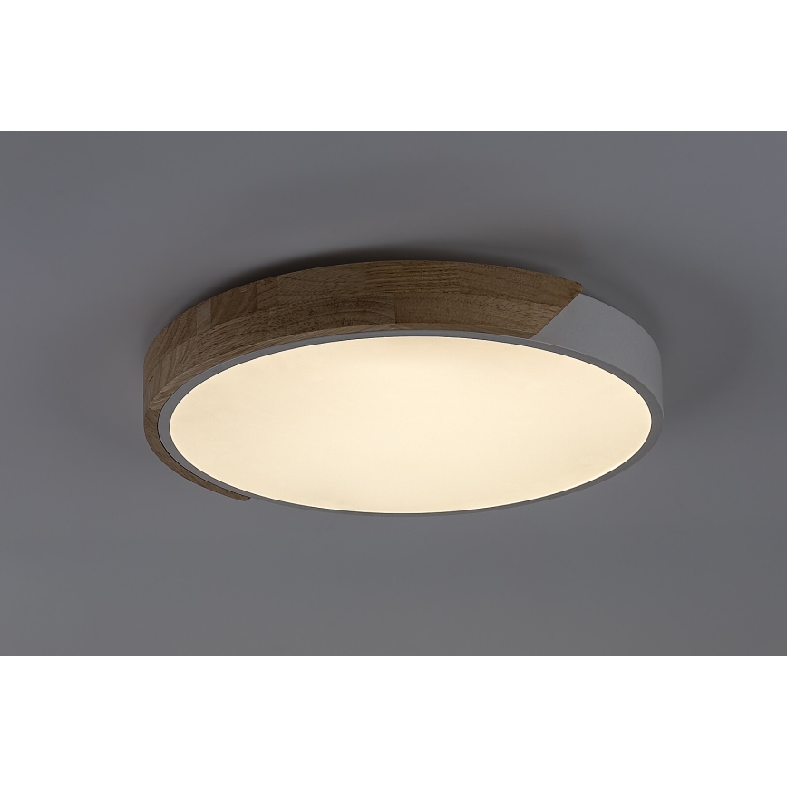 Rabalux - Plafoniera LED/24W/230V 3000K bianco/rovere Ø 61 cm