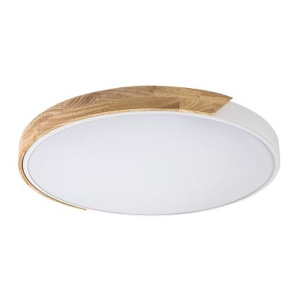 Rabalux - Plafoniera a LED/40W/230V 3000/4000/6500K bianco/rovere Ø 61 cm