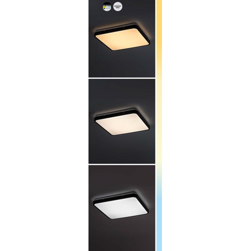 Rabalux - Plafoniera LED da bagno LED/24W/230V 3000/4000/6000K IP44 29x29 cm bianco