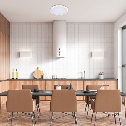 Rabalux - Plafoniera LED dimmerabile da bagno LED/24W/230V 3000-6000K IP44 diametro 35,5 cm bianco + telecomando