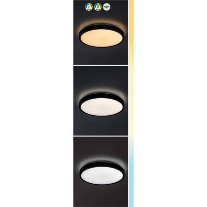 Rabalux - Plafoniera LED dimmerabile da bagno LED/24W/230V 3000-6000K IP44 diametro 35,5 cm bianco + telecomando