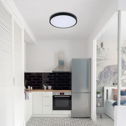 Rabalux - LED RGB Plafoniera dimmerabile da bagno LED/36W/230V 3000-6000K Wi-Fi Tuya IP44 diametro 42 cm nero