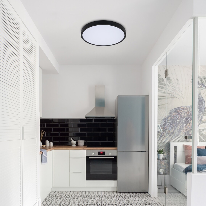 Rabalux - LED RGB Plafoniera dimmerabile da bagno LED/36W/230V 3000-6000K Wi-Fi Tuya IP44 diametro 42 cm nero