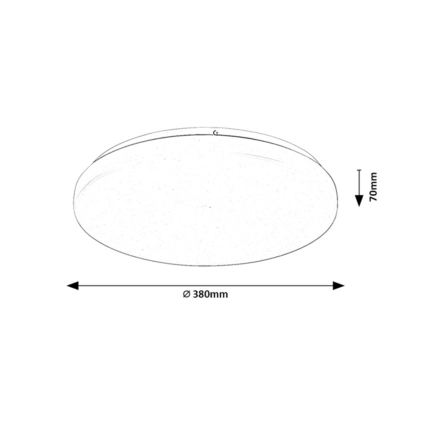 Rabalux - Plafoniera LED dimmerabile 34W/230V 3000-6500K Ø 38 cm + telecomando
