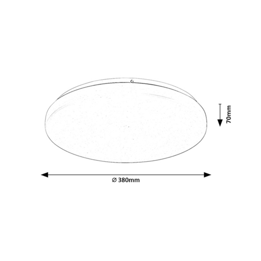 Rabalux - Plafoniera LED dimmerabile 34W/230V 3000-6500K Ø 38 cm + telecomando