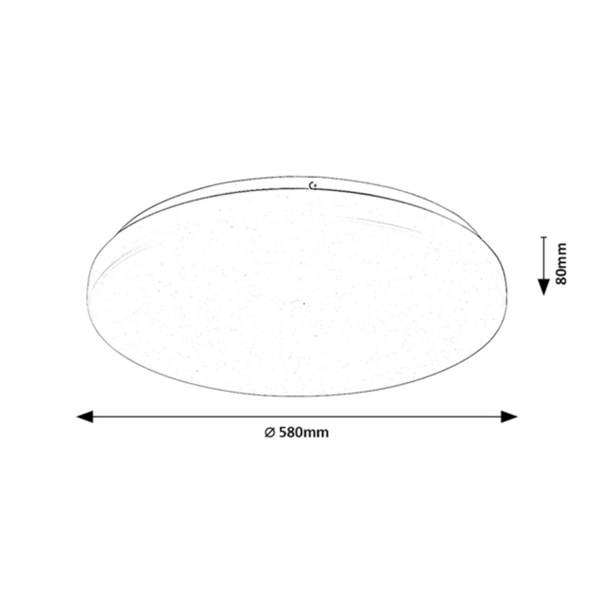 Rabalux - Plafoniera LED dimmerabile LED/60W/230V 3000-6500K Ø 58 cm + telecomando