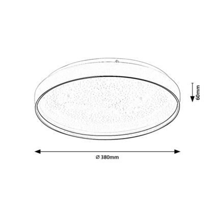 Rabalux - Plafoniera LED dimmerabile LED/34W/230V 3000-6500K Ø 38 cm + telecomando