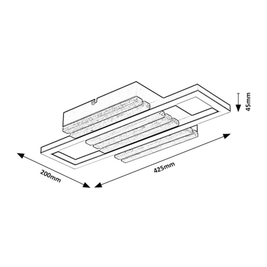 Rabalux - Plafoniera LED/12W/230V 3000/4500/6000K