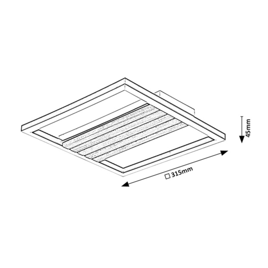 Rabalux - Plafoniera LED/26W/230V 3000/4500/6000K