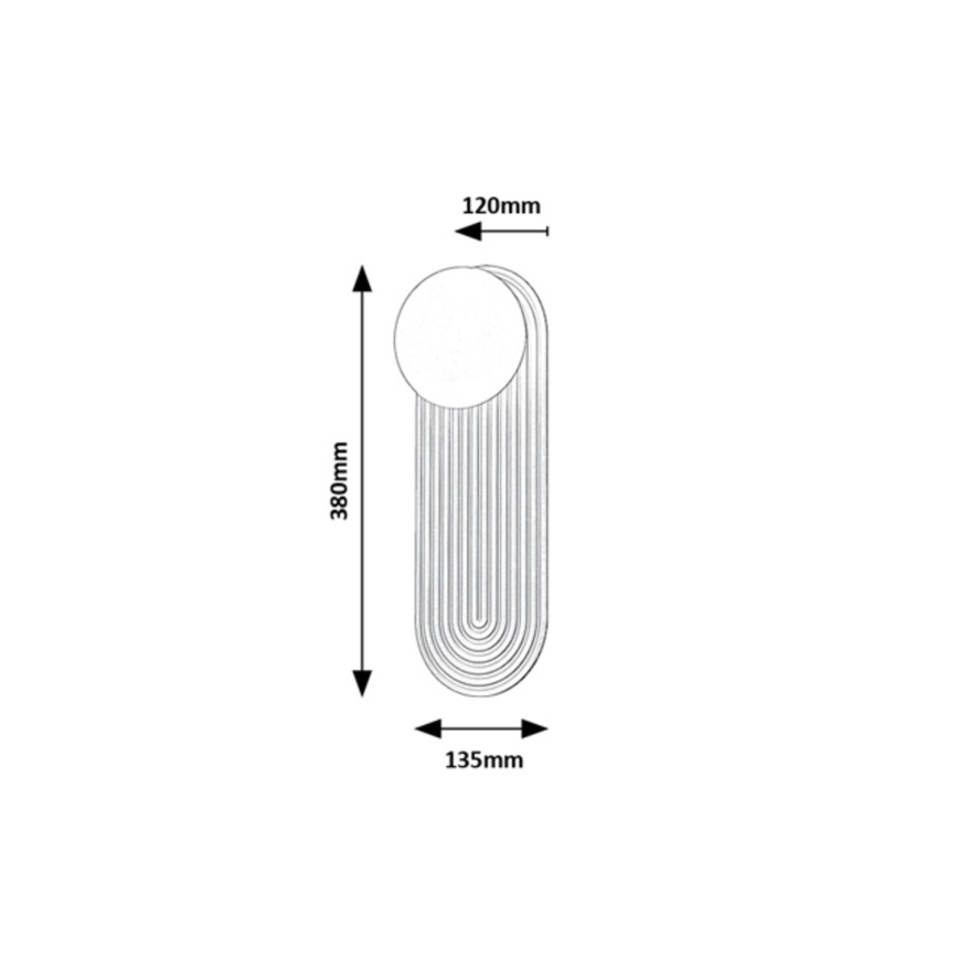 Rabalux - Applique da parete 1xG9/25W/230V