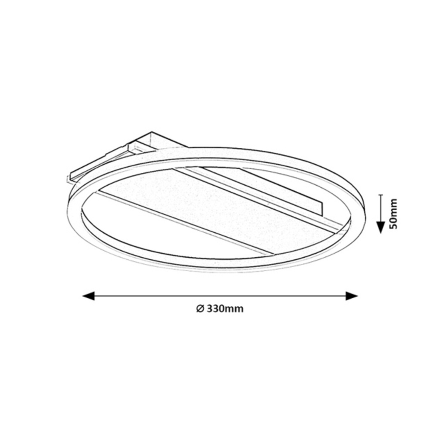 Rabalux - Plafoniera LED/24W/230V Ø 33 cm