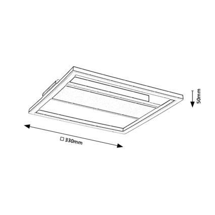 Rabalux - Plafoniera LED/24W/230V 33x33 cm