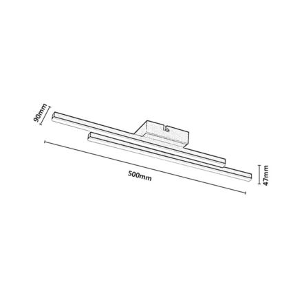 Rabalux - Plafoniera LED/12W/230V 3000K beige