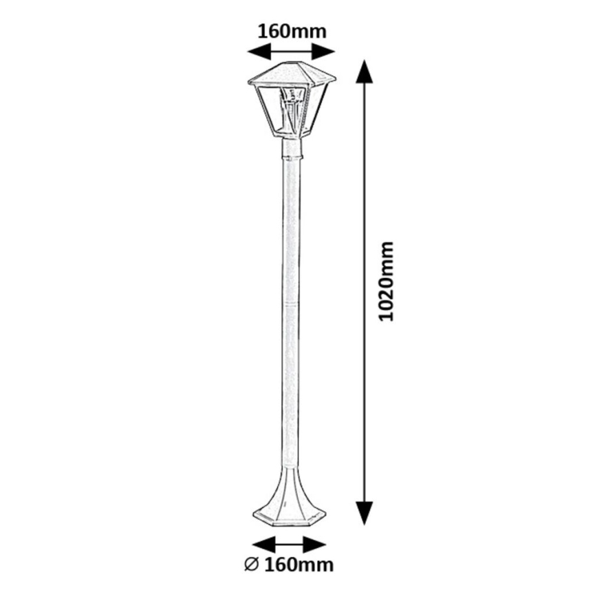 Rabalux - Lampada da esterno 1xE27/40W/230V IP44