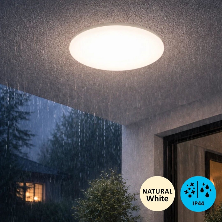 Rabalux - Plafoniera LED da bagno 24W/230V, IP44, 4000K, Ø 37,5 cm