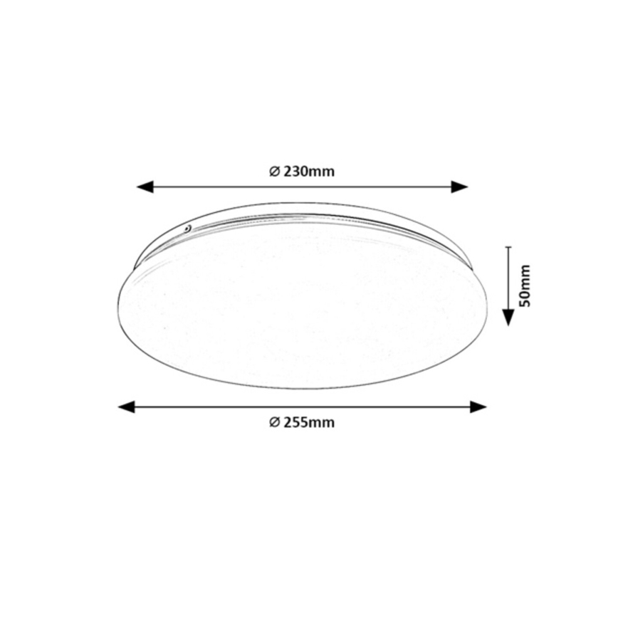 Rabalux - Plafoniera LED da bagno 12W/230V IP44 4000K Ø 25,5 cm