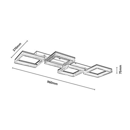 Rabalux - Plafoniera LED dimmerabile LED/40W/230V 3000-6500K + telecomando