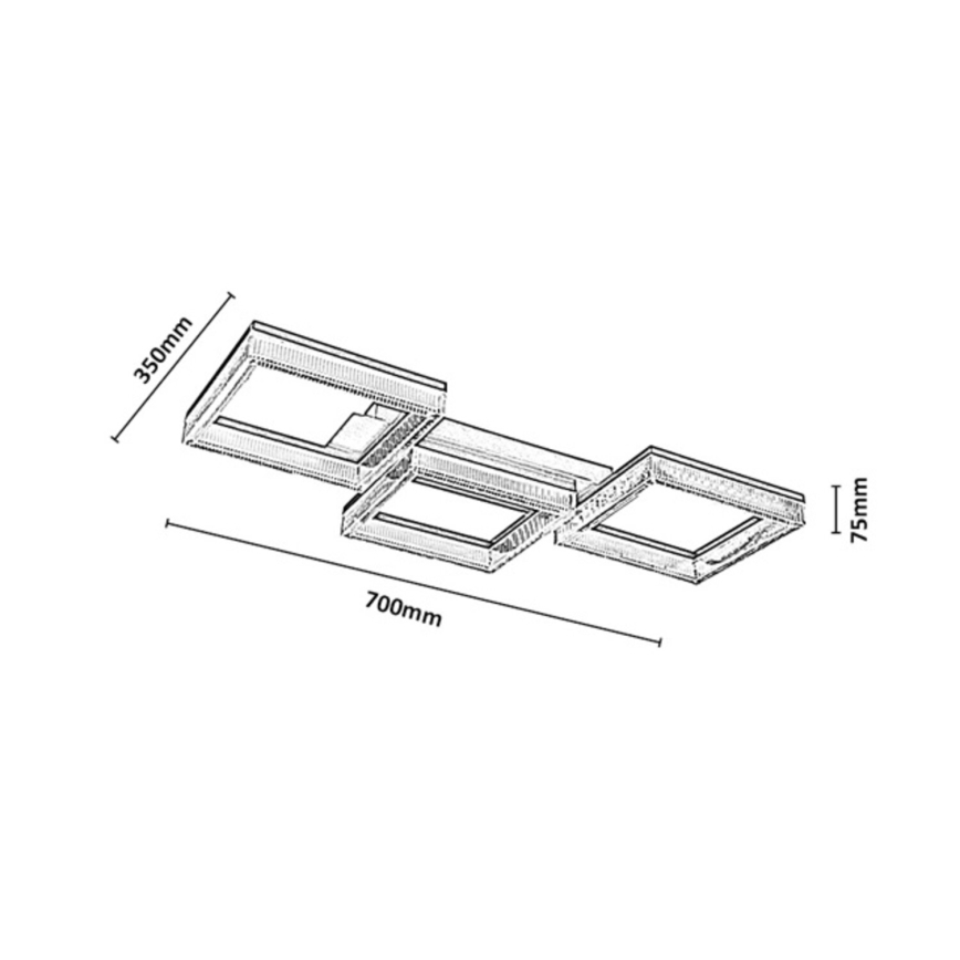 Rabalux - Plafoniera LED dimmerabile LED/30W/230V 3000-6500K + telecomando