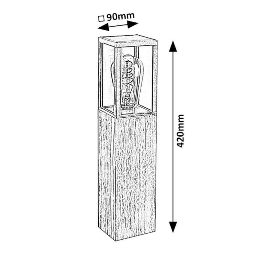 Rabalux - Lampada da esterno 1xE27/60W/230V IP44