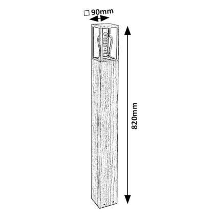 Rabalux - Lampada da esterno 1xE27/60W/230V IP44