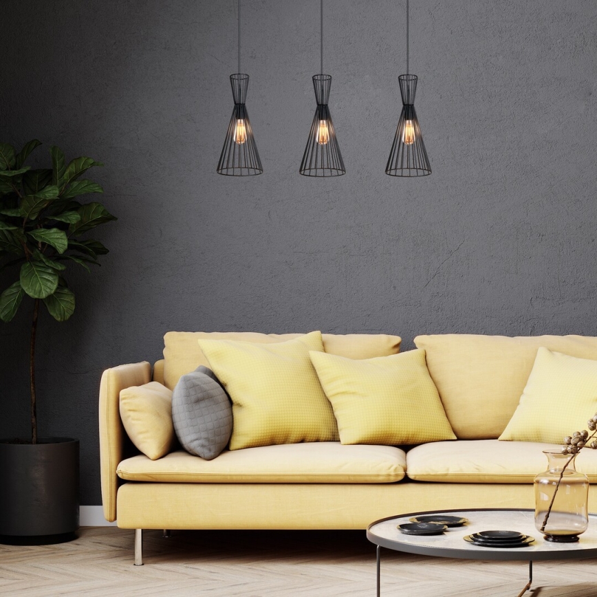 Rabalux - Lampadario a sospensione con cavo 3xE27/60W/230V