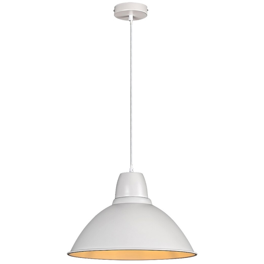 Rabalux - Lampada a sospensione con cavo 1xE27/60W/230V Ø 36 cm bianca