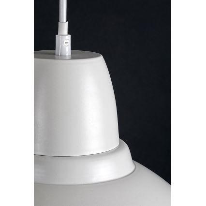 Rabalux - Lampada a sospensione con cavo 1xE27/60W/230V Ø 36 cm bianca