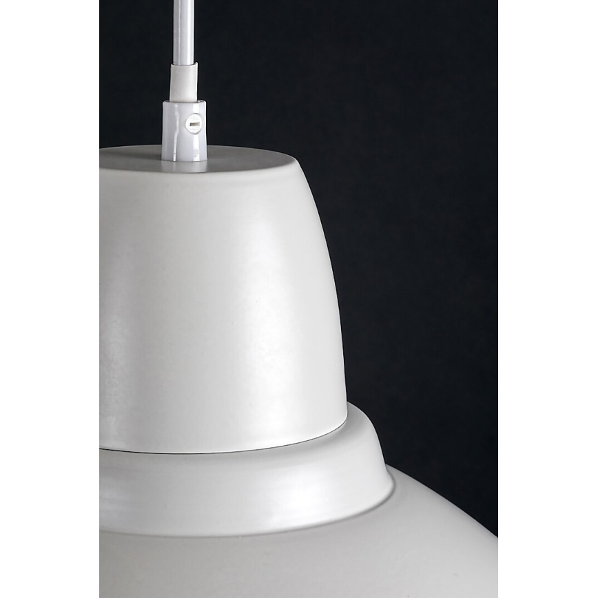 Rabalux - Lampada a sospensione con cavo 1xE27/60W/230V Ø 36 cm bianca