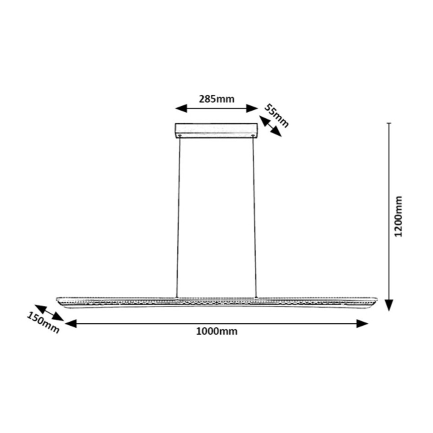 Rabalux - Lampada a sospensione con cavo LED/40W/230V 3000K