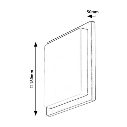 Rabalux - Applique LED da esterno LED/8W/230V IP65